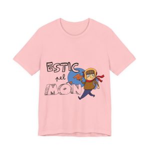 Camiseta jersey manga corta - Rosa - Camiseta «Estic pel món»