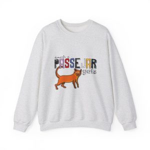 Sudadera cuello redondo - Gris ceniza - Dimarts a passejar gats