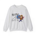 Sudadera cuello redondo - Gris ceniza - Camiseta «Estic pel món» Sudadera cuello redondo - Gris ceniza - Camiseta «Estic pel món»