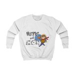 Sudadera infantil - Blanco artico - Camiseta «Estic pel món» Sudadera infantil - Blanco artico - Camiseta «Estic pel món»