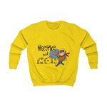 Sudadera infantil - Amarillo sol - Camiseta «Estic pel món» Sudadera infantil - Amarillo sol - Camiseta «Estic pel món»