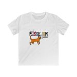 Camiseta infantil Softstyle - Blanco - Dimarts a passejar gats