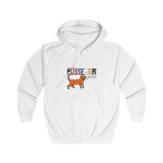 Sudadera con capucha y cremallera - Blanco artico - Dimarts a passejar gats