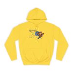 Sudadera universitaria - Amarillo sol - Camiseta «Estic pel món» Sudadera universitaria - Amarillo sol - Camiseta «Estic pel món»