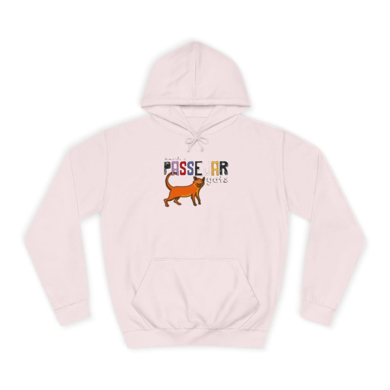 Sudadera universitaria - Rosa bebe - Dimarts a passejar gats