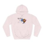 Sudadera universitaria - Rosa bebe - Camiseta «Estic pel món» Sudadera universitaria - Rosa bebe - Camiseta «Estic pel món»
