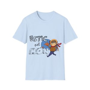 Camiseta Softstyle - Azul claro - Camiseta «Estic pel món»