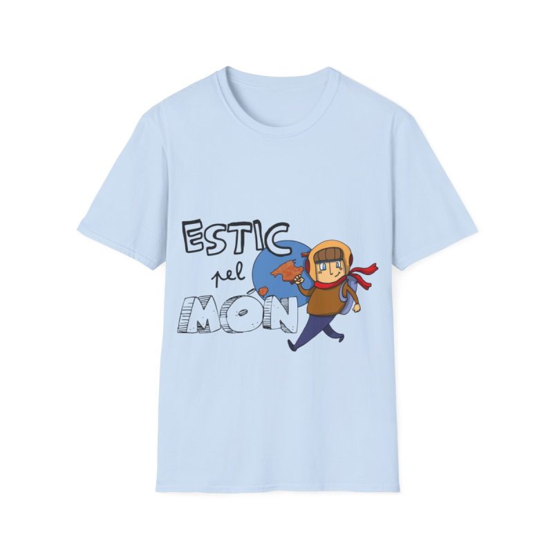 Camiseta Softstyle - Azul claro - Camiseta «Estic pel món» Camiseta Softstyle - Azul claro - Camiseta «Estic pel món»