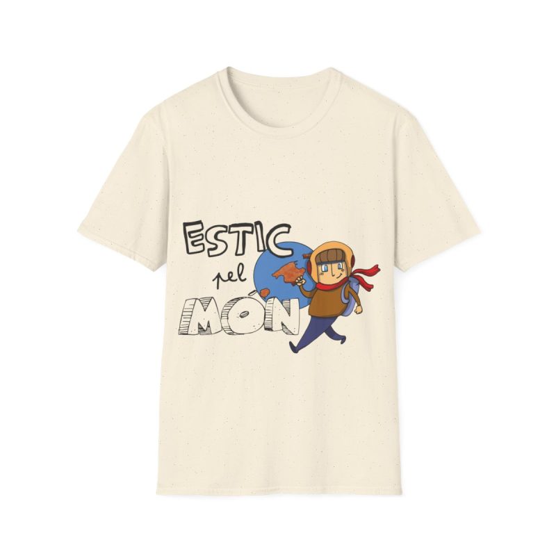 Camiseta Softstyle - Natural - Camiseta «Estic pel món»