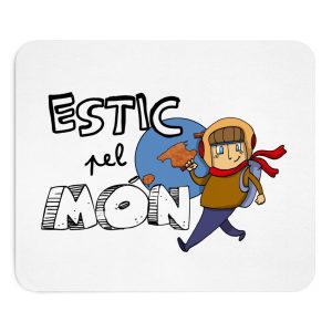 Alfombrilla de raton - Camiseta «Estic pel món»