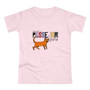Camiseta mujer punto liso - Rosa orquidea - Dimarts a passejar gats