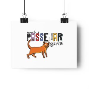 Lamina Giclee - Dimarts a passejar gats