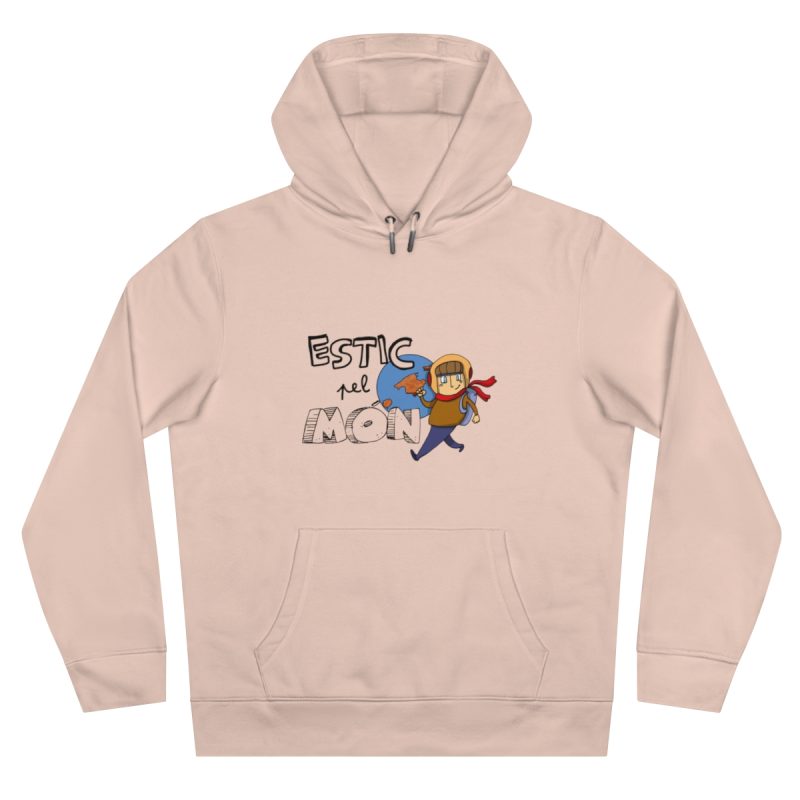 Sudadera con capucha King - Rosa palo - Camiseta «Estic pel món»