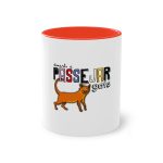 Taza bicolor - Rojo - Dimarts a passejar gats