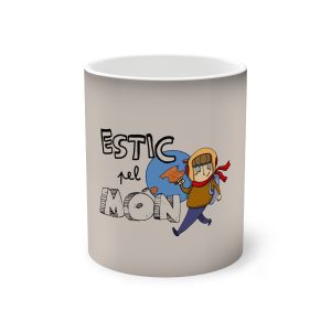 Taza magica que cambia de color - Negro - Camiseta «Estic pel món»