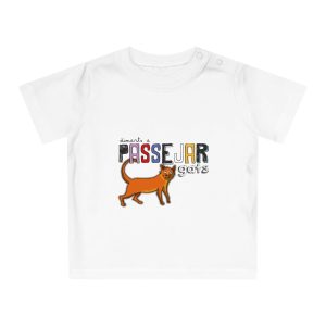 Camiseta de bebe - Blanco - Dimarts a passejar gats