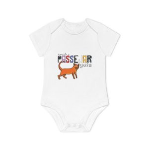 Body bebe manga corta organico - Blanco - Dimarts a passejar gats