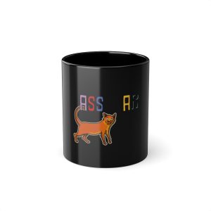 Taza negra 325 ml - Negro - Dimarts a passejar gats