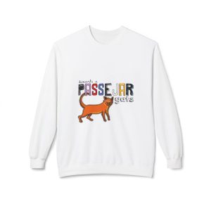 Sudadera Softstyle cuello redondo - Blanco - Dimarts a passejar gats