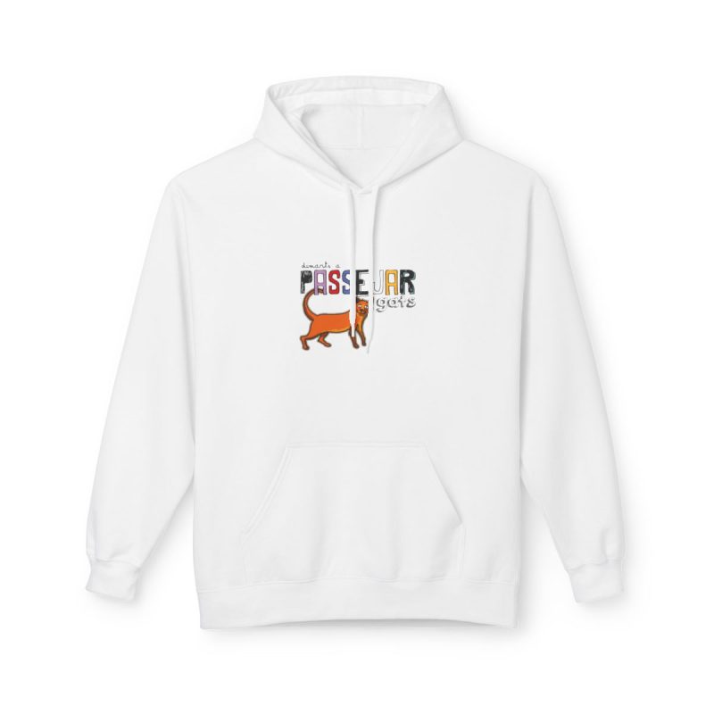 Sudadera Softstyle con capucha - Blanco - Dimarts a passejar gats Sudadera Softstyle con capucha - Blanco - Dimarts a passejar gats
