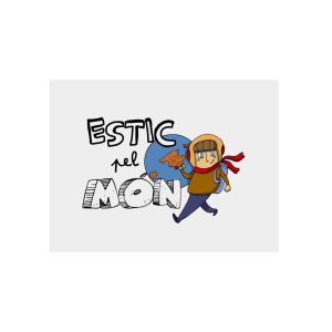 Panel de aluminio - Camiseta «Estic pel món»