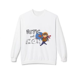 Sudadera Softstyle cuello redondo - Blanco - Camiseta «Estic pel món»
