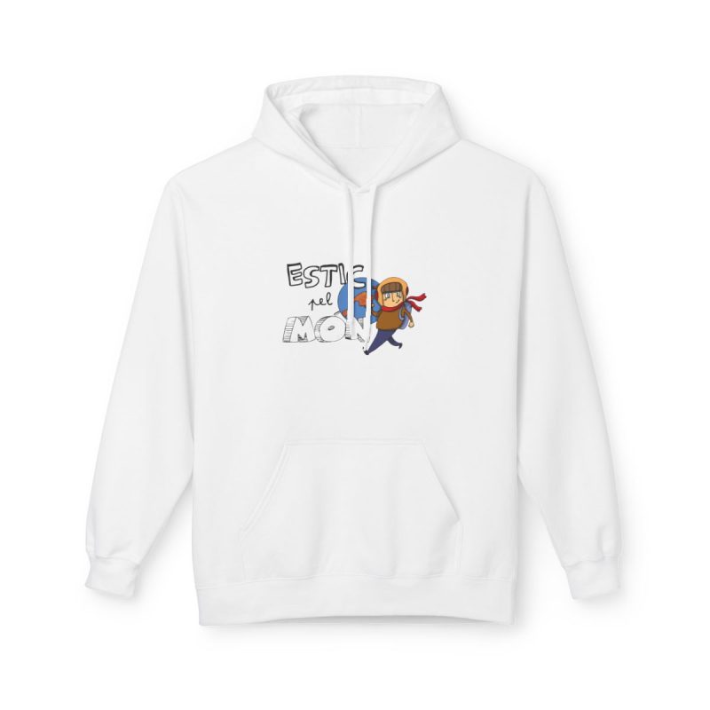 Sudadera Softstyle con capucha - Blanco - Camiseta «Estic pel món» Sudadera Softstyle con capucha - Blanco - Camiseta «Estic pel món»