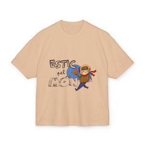 Camiseta box ultra gruesa - Beis - Camiseta «Estic pel món»