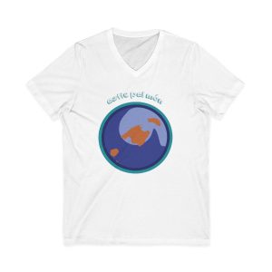 Camiseta cuello de pico - Blanco - Camiseta «Estic pel món redó»