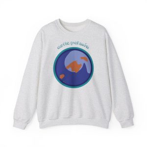 Sudadera cuello redondo - Gris ceniza - Camiseta «Estic pel món redó»