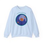 Sudadera cuello redondo - Azul claro - Camiseta «Estic pel món redó»