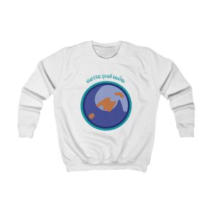 Sudadera infantil - Blanco artico - Camiseta «Estic pel món redó»