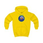 Sudadera con capucha infantil - Amarillo sol - Camiseta «Estic pel món redó»