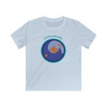 Camiseta infantil Softstyle - Azul claro - Camiseta «Estic pel món redó»