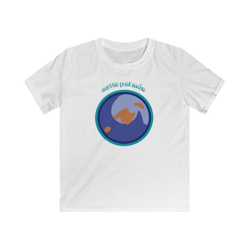 Camiseta infantil Softstyle - Blanco - Camiseta «Estic pel món redó»