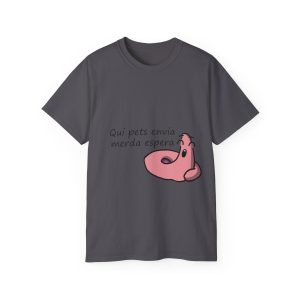 Camiseta ultra algodon - Gris marengo - Camiseta «Qui pets envia»