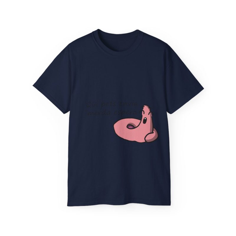 Camiseta ultra algodon - Azul marino - Camiseta «Qui pets envia»