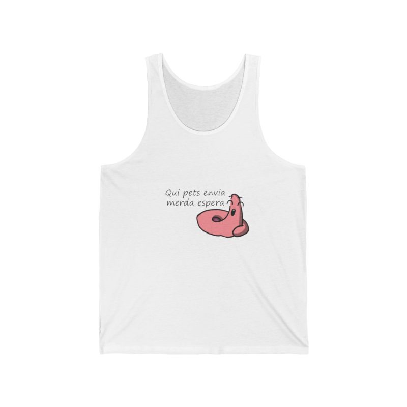 Camiseta de tirantes - Blanco - Camiseta «Qui pets envia»