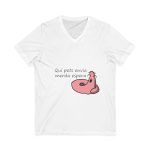 Camiseta cuello de pico - Blanco - Camiseta «Qui pets envia»