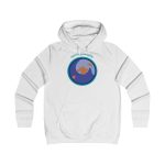 Sudadera universitaria mujer - Blanco artico - Camiseta «Estic pel món redó» Sudadera universitaria mujer - Blanco artico - Camiseta «Estic pel món redó»