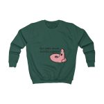 Sudadera infantil - Verde botella - Camiseta «Qui pets envia»