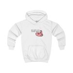 Sudadera con capucha infantil - Blanco artico - Camiseta «Qui pets envia»