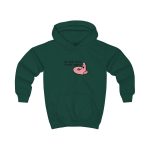 Sudadera con capucha infantil - Verde botella - Camiseta «Qui pets envia»