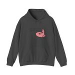 Sudadera con capucha - Gris oscuro jaspeado - Camiseta «Qui pets envia»