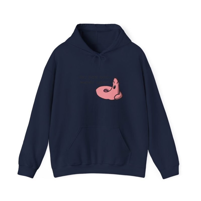 Sudadera con capucha - Azul marino - Camiseta «Qui pets envia»