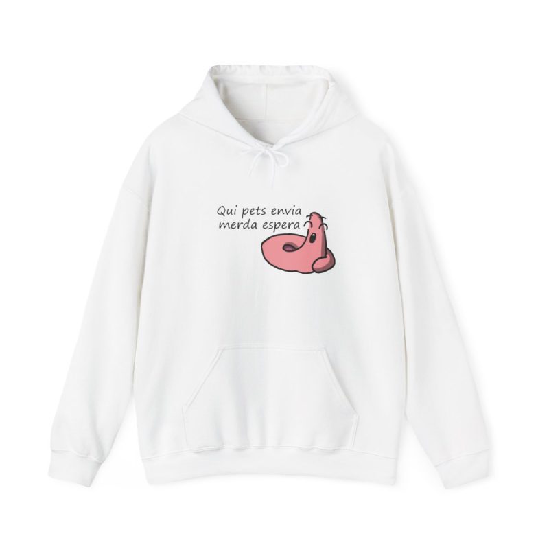 Sudadera con capucha - Blanco - Camiseta «Qui pets envia»