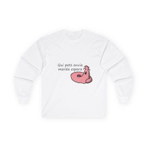 Camiseta manga larga - Blanco - Camiseta «Qui pets envia»