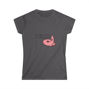Camiseta mujer Softstyle - Gris marengo - Camiseta «Qui pets envia»