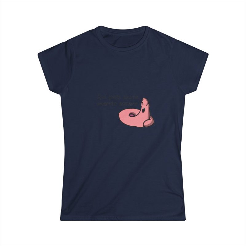 Camiseta mujer Softstyle - Azul marino - Camiseta «Qui pets envia»