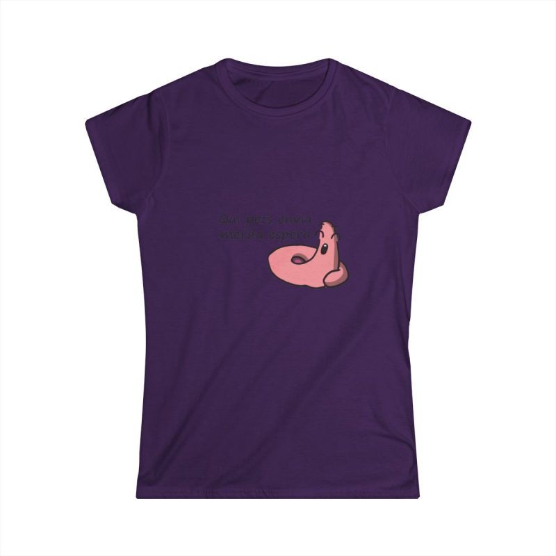 Camiseta mujer Softstyle - Morado - Camiseta «Qui pets envia»